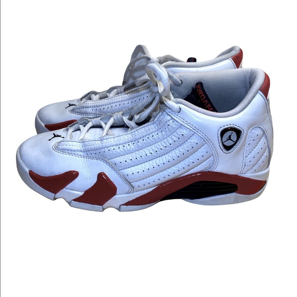 Air Jordan XIV Retro CUSTOM PAINTED Candy Cane Sneakers
